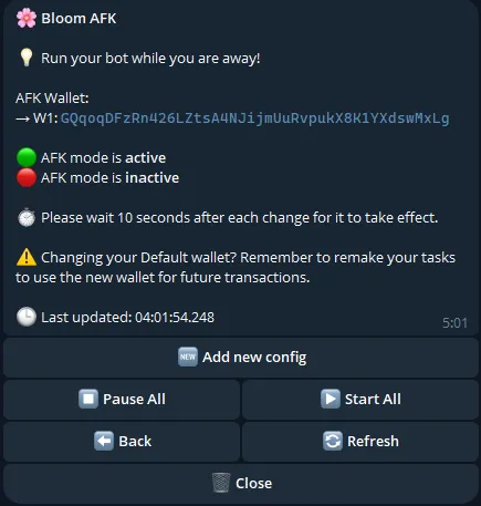 config-afk-mode-bloom-telegram-trading-bot-solana-base-bsc