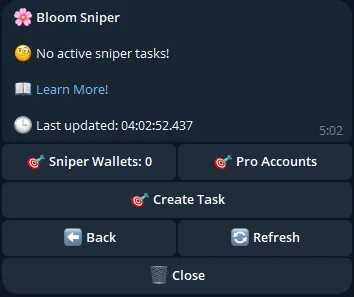 config-sniper-mode-bloom-telegram-trading-bot-solana-base-bsc