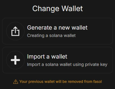 import-generate-wallet-fasol-telegram-trading-bot-solana